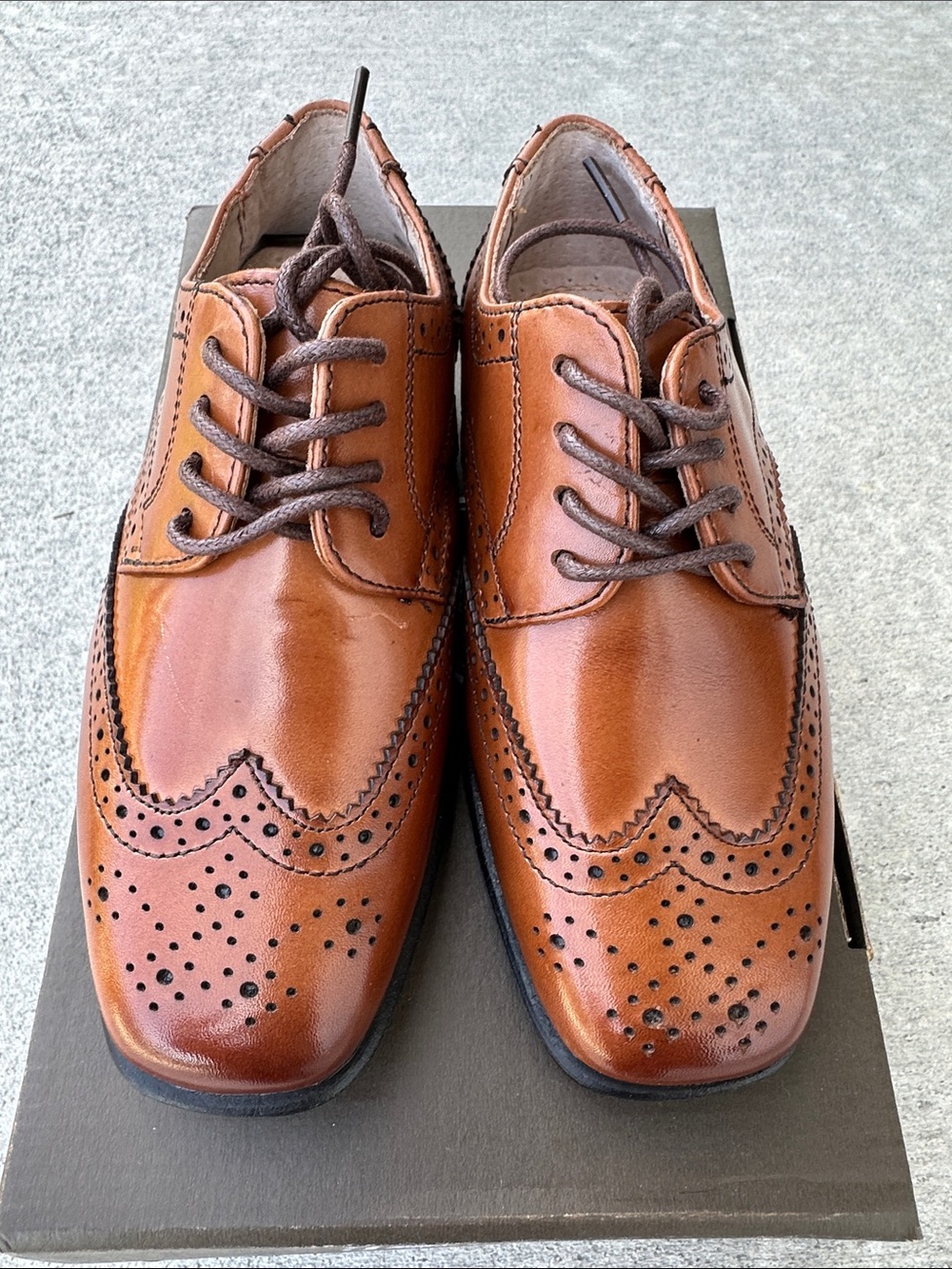 Florsheim Tan Wingtip Oxford Dress Shoes